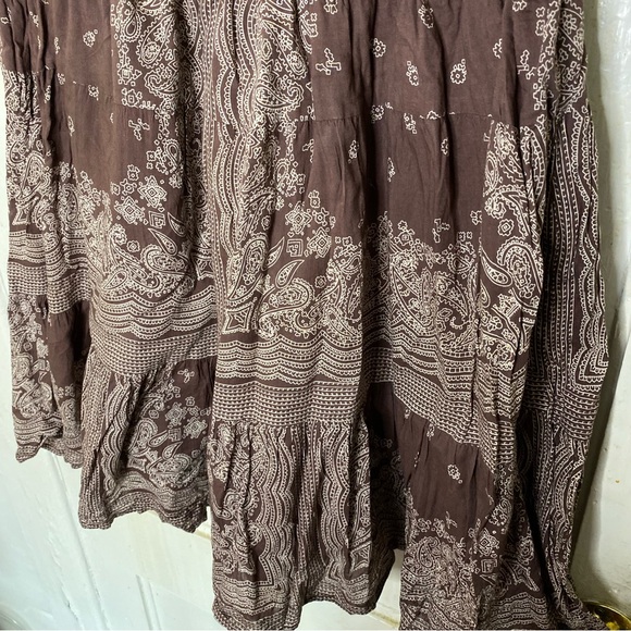 VINTAGE : Charlotte Russe : size XS/S : boho paisley print Y2K cottagecore skirt - Picture 4 of 7